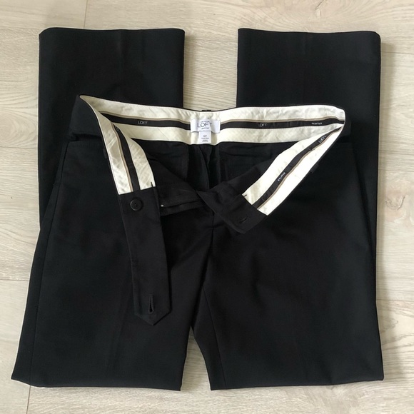 Ann Taylor LOFT Marisa Lightweight Black Trousers Dress Pants - Picture 16 of 16
